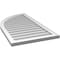 Ekena Millwork Quarter Round Top Left Surface Mount PVC Gable Vent w/ 2"W x 1-1/2"P Brickmould Frame, 22"W x 40"H GVPQL22X4002SN - alternate 3